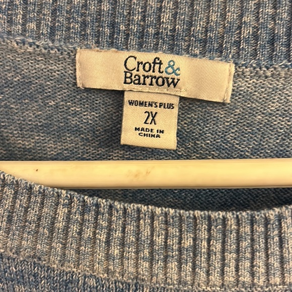 Croft and Barrow 3/4 Sleeve Top Size 2x - Picture 2 of 4